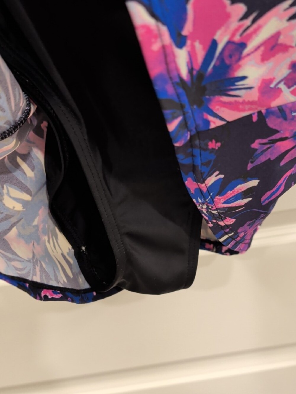 SWIMSUITS FOR ALL -Size 22 Floral One-Piece Swim Dress in Purple, Pink, Blue - Picture 5 of 16